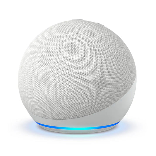 Amazon Echo Dot (newest model) With bigger vibrant sound helpful routines and Alexa Glacier White