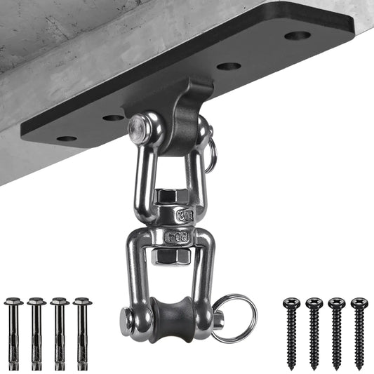 Lifeswell Heavy Bag Hanger Punching Bag Ceiling Mount Hanger 360° Rotation Hook for Boxing MMA Aerial Yoga Hammock and More 600 LB Capacity